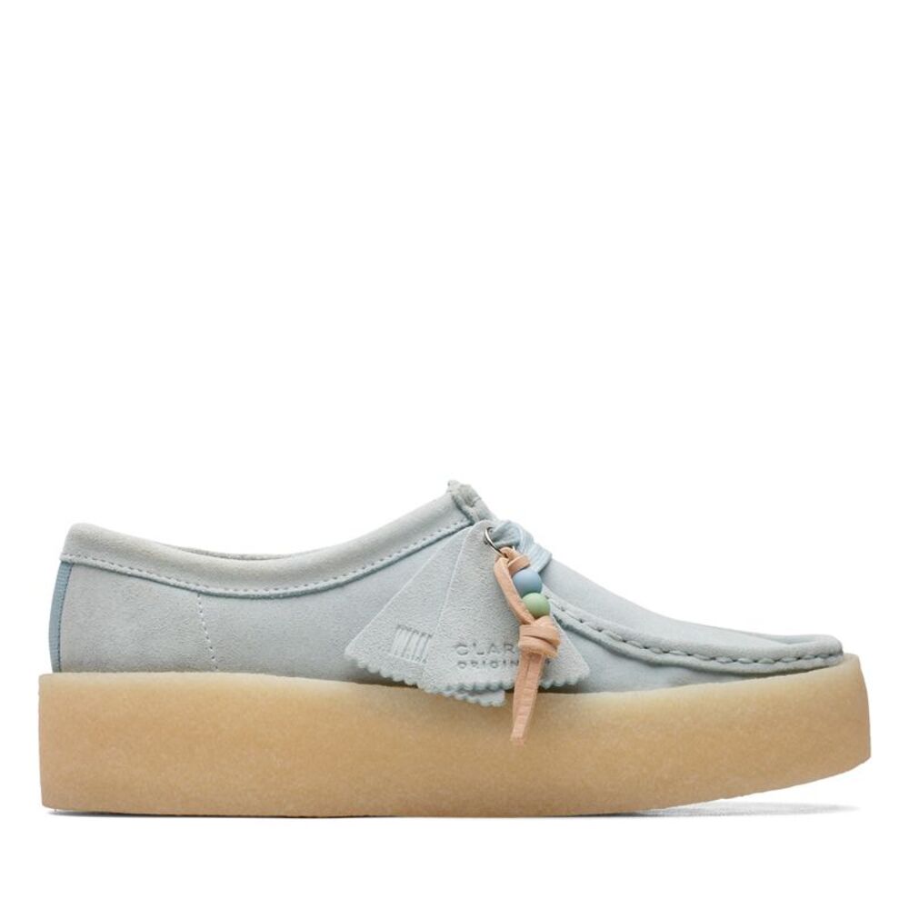Clarks Womens Wallabee Cup Blue Shoes (NWT)